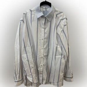 Aerie Striped Button-Down Shirt | Sz S